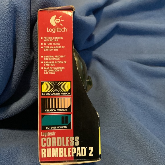 Vintage PC Logitech game cordless Rumblepad 2 - Picture 9 of 12